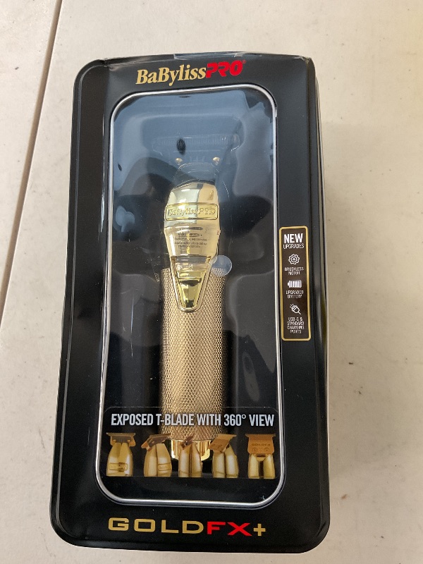 Photo 1 of BaBylissPRO GOLDFX+ Professional Barber Cord/Cordless Hair Trimmers – Beard Trimmer for Men, Professional Stylist & Barber Clippers, USB-C Cordless Hair Clippers for Men