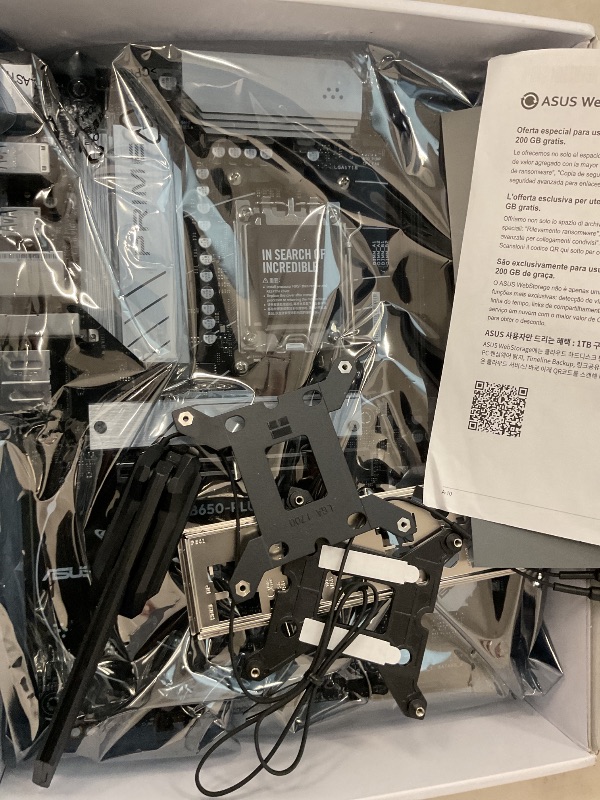 Photo 1 of ASUS Prime B650-PLUS WiFi AMD B650 AM5 Ryzen™ Desktop 9000 8000 & 7000 ATX Motherboard, DDR5, PCIe 5.0 M.2, 2.5Gb LAN, WiFi 6E, HDMI™, SATA 6 Gbps, USB Type-C®, BIOS Flashback™, Thunderbolt™ 4 Header