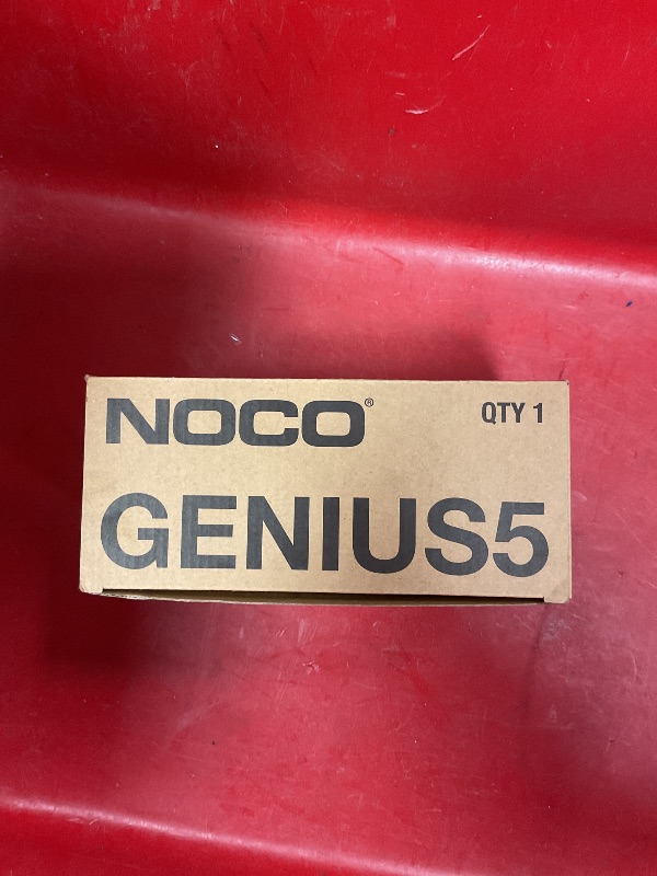 Photo 1 of NOCO GENIUS5: 5A 6V/12V Smart Battery Charger – Automatic Maintainer, Trickle Charger & Desulfator with Overcharge Protection & Temperature Compensation – For Lead-Acid & Lithium Batteries