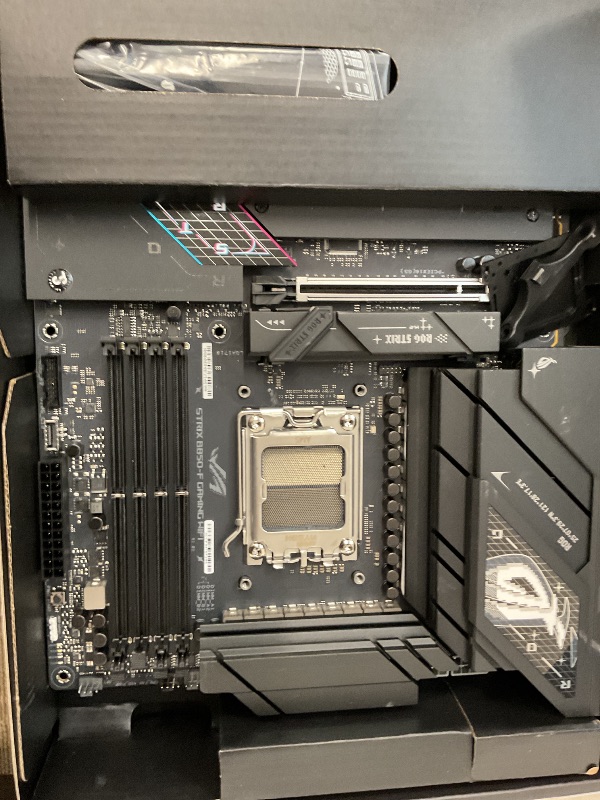 Photo 1 of ASUS ROG Strix B850-F Gaming WiFi AMD AM5 B850-F ATX Motherboard 16+2+2 Power Stages, AI PC, DDR5 AEMP, WiFi 7, 4X M.2, PCIe® 5.0, Total Support of 19 USB, 20Gbps Type-C®, AI Networking II, Aura Sync