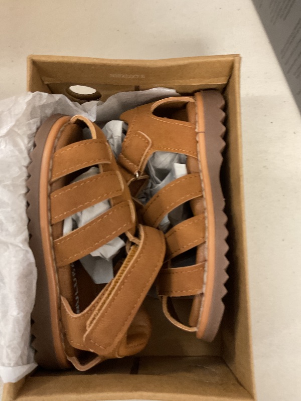 Photo 1 of Wulubaba Baby Closed Toe Sandals for Boys & Girls Toddlers - Soft Sole Walking Shoes Sizes 3/4/5/6/7 (6-12 Months & 12-18 Months)