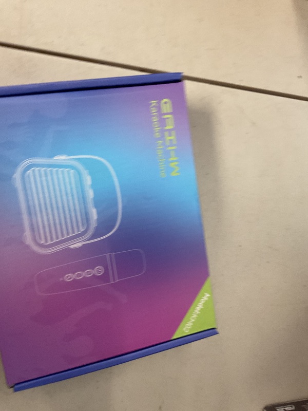 Photo 1 of EAIHW Karaoke Machine for Kids,Portable Bluetooth Mini Karaoke Machine with 1 Wireless Microphones,Five Dynamic LED and Funny Sound for Home Party,Christmas Brithday Ideal Gifts