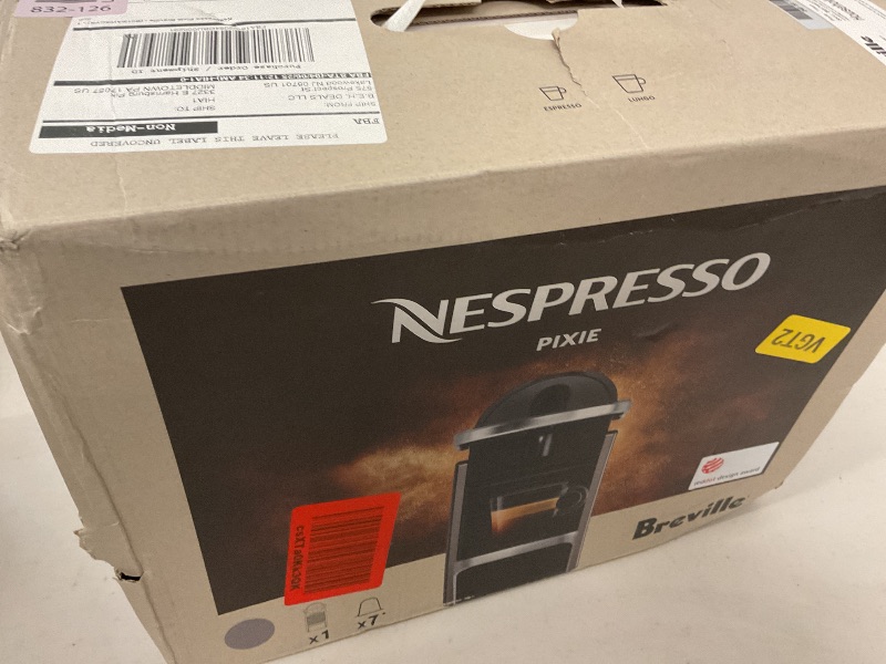 Photo 1 of Breville-Nespresso USA BEC420TTN1AUC1 Pixie Espresso Machine, Titan