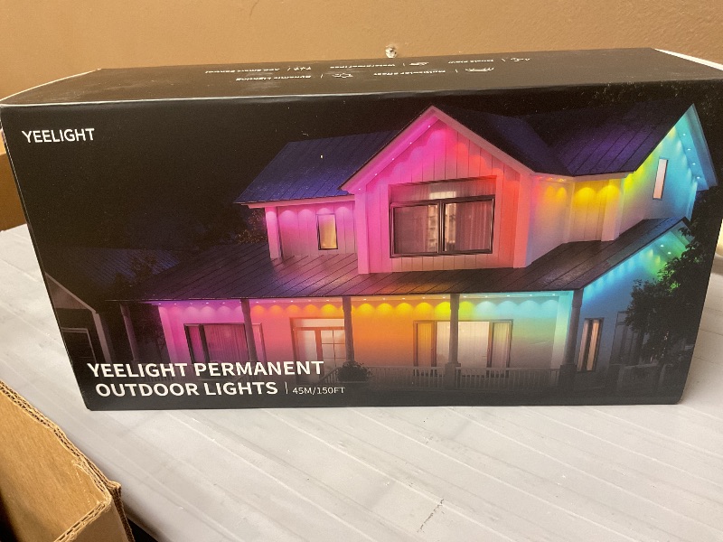 Photo 1 of Yeelight Smart Outdooe Permanent string lights 150 ft 20+ lighting effect