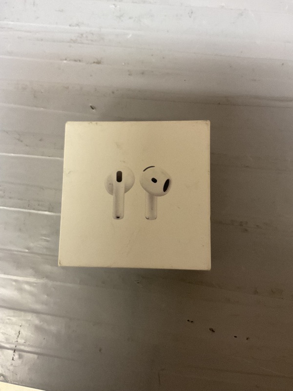 Photo 1 of Apple AirPods 4 Wireless Earbuds, Bluetooth Headphones, with Active Noise Cancellation, Adaptive Audio, Transparency Mode, Personalized Spatial Audio, USB-C Charging Case, Wireless Charging, H2 Chip