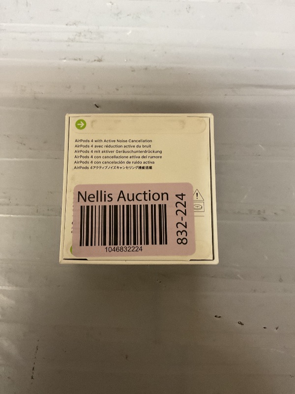 Photo 1 of Apple AirPods 4 Wireless Earbuds, Bluetooth Headphones, with Active Noise Cancellation, Adaptive Audio, Transparency Mode, Personalized Spatial Audio, USB-C Charging Case, Wireless Charging, H2 Chip