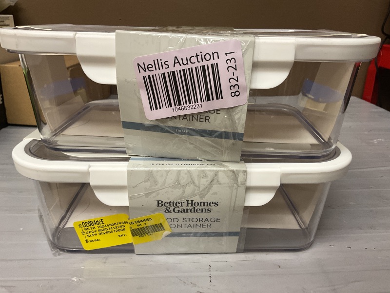 Photo 1 of betterhomes and garden food storage container 2 piece 10 cups(2.4 L ) container and lid