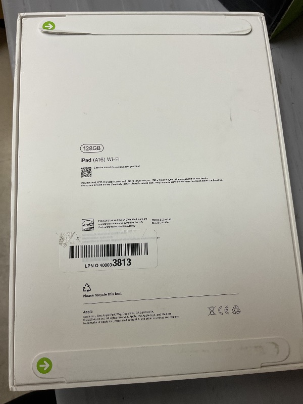 Photo 1 of Apple iPad 11-inch: A16 chip, 11-inch Model, Liquid Retina Display, 128GB, Wi-Fi 6, 12MP Front/12MP Back Camera, Touch ID, All-Day Battery Life — Yellow