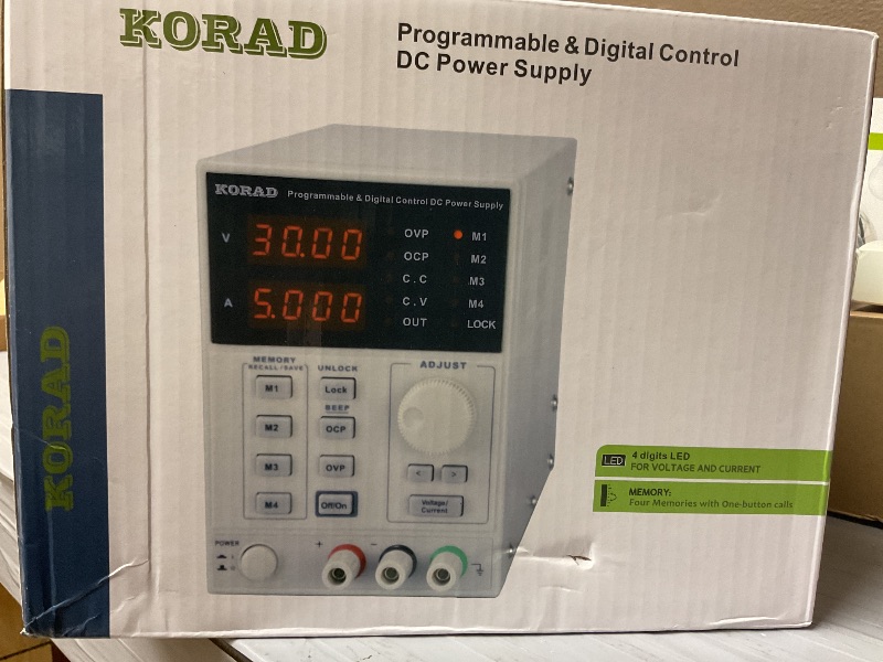 Photo 1 of KORAD KA3005P - Programmable Precision Variable Adjustable 30V, 5A DC Linear Power Supply Digital Regulated Lab Grade…