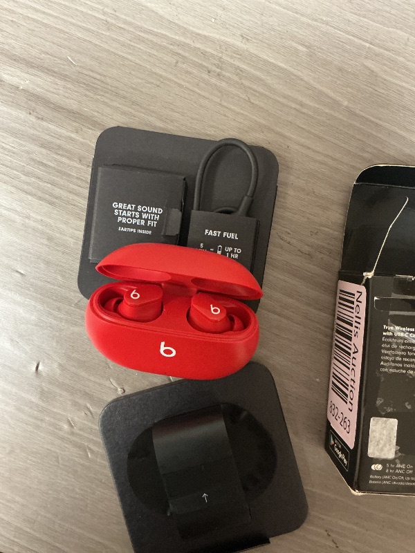 Photo 1 of Beats Studio Buds - True Wireless Noise Cancelling Earbuds - Compatible with Apple & Android, Built-in Microphone, IPX4 Rating, Sweat Resistant Earphones, Class 1 Bluetooth Headphones