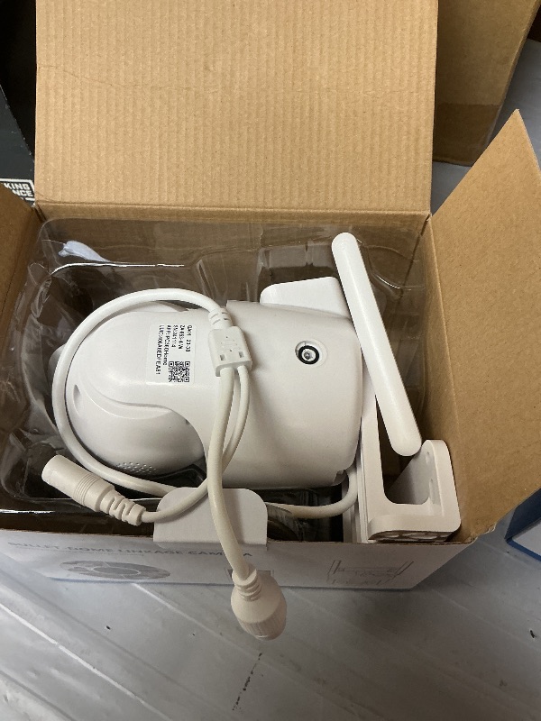 Photo 1 of SEE NOTES PICTURES……Movols Guard your home Dual Lens Linkage Pan/Tilt Security Camera Outdoor WiFi Camera 8MP 2pack, Auto Tracking, Human Detection, Light Alarm, Color Night Vision,Siren, Plug-in Cable,2.4G WiFi.