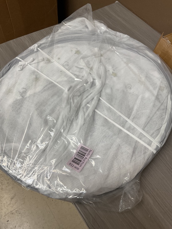 Photo 1 of Crib Tent to Keep Baby from Climbing Out - Crib Net to Keep Baby in - Pop Up Breathable Cribs Cover - Canopy with Upgrade Strong Mesh and Durable Zipper (White, Lager)