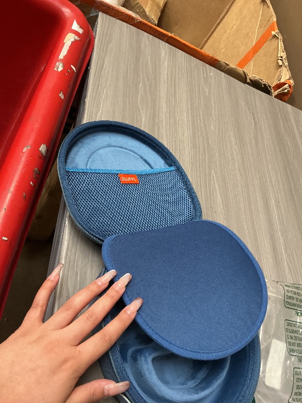 Photo 1 of CASE ONLY ……ZUJFPL EVA Hard Shell Case for JBL TUN 670NC/520BT/770NC/720BT and JBL Live 670NC/770NC and Anker Soundcore Life Q20i Wireless Headphones, Premium Travel Protective Headphone Storage Bag - Blue