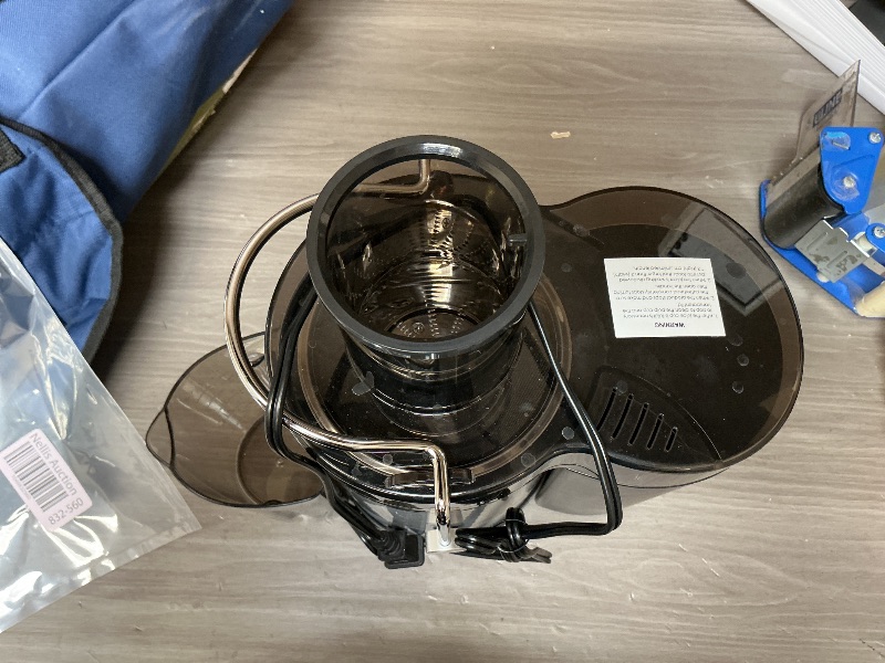 Photo 1 of SEE NOTS PICTURE……..Qcen Juicer Machine, 800W Centrifugal Juicer Extractor with Wide Mouth 3” Feed Chute for Fruit Vegetable, Easy to Clean, Stainless Steel, BPA-free (Black)