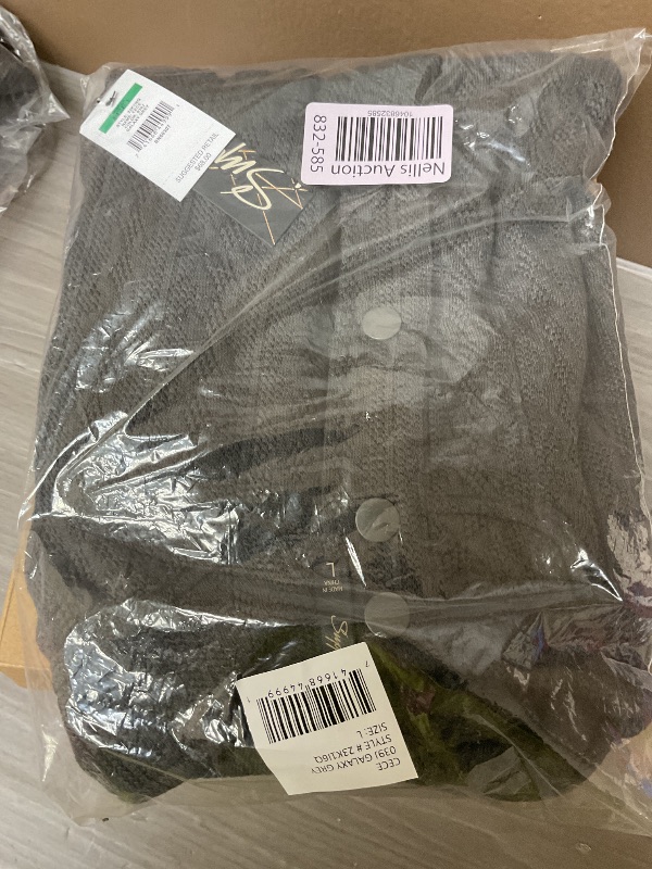 Photo 1 of UNIONBAY Women's CeCe Cable Knit Sweater Jacket, Galaxy Grey
