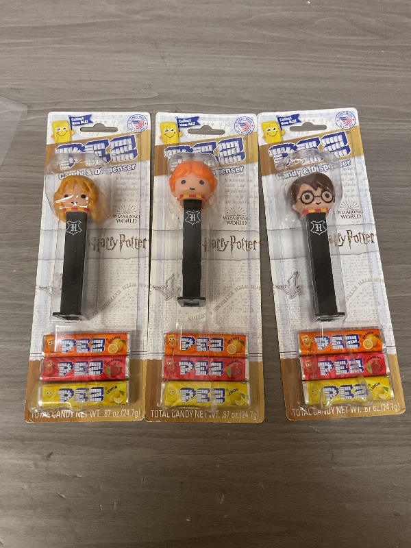 Photo 1 of Pee candy and dispenser Harry potter - all 3 characters