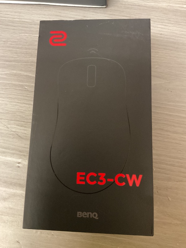 Photo 1 of BenQ Zowie EC3-CW ? Wireless Ergonomic Gaming Mouse for Esports | Enhanced Receiver | 24-Step Scroll Wheel | Driverless | Matte Black Coating | Small Size