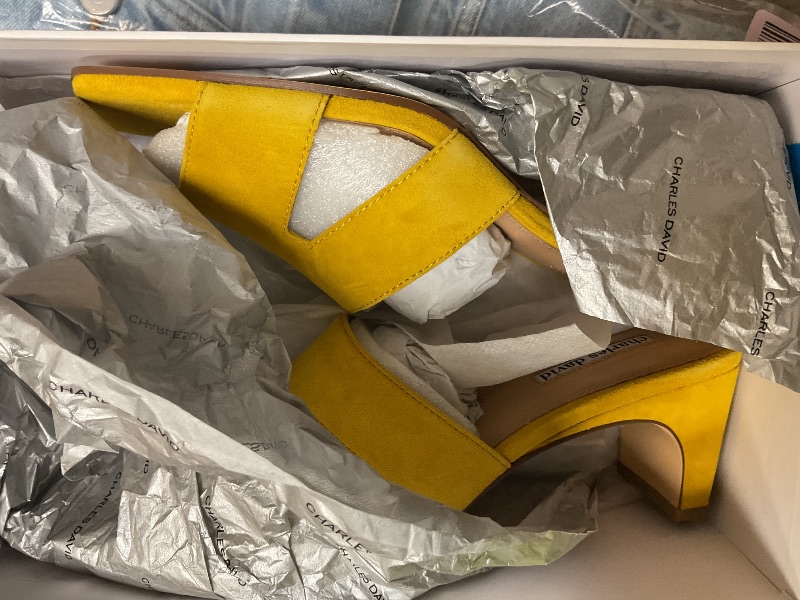 Photo 1 of Charles David Women's Harley Mule, Yellow, 8.5 M US
