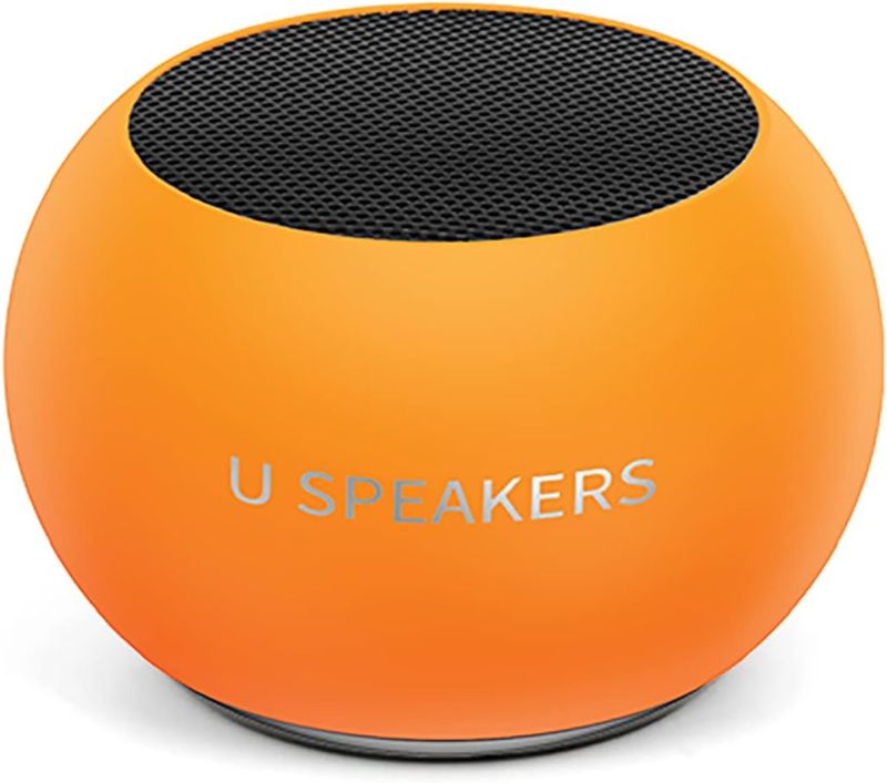 Photo 1 of U Mini - Small Bluetooth Speaker Wireless - Mic & Remote Shutter, Portable Bluetooth Speakers, Rich Sound for Home & Outdoor, Stocking Stuffers, White Elephant Gifts for Adults - Glow Orange