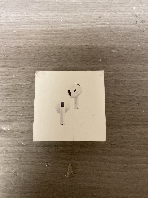 Photo 1 of Apple AirPods 4 Wireless Earbuds, Bluetooth Headphones, with Active Noise Cancellation, Adaptive Audio, Transparency Mode, Personalized Spatial Audio, USB-C Charging Case, Wireless Charging, H2 Chip