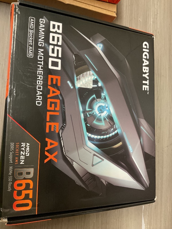 Photo 1 of GIGABYTE B650 Eagle AX AM5 LGA 1718 AMD B650 ATX, DDR5 Triple M.2, PCIe 5.0, USB 3.2 Gen2x2 Type-C, AMD Wi-Fi 6E, Realtek GbE LAN