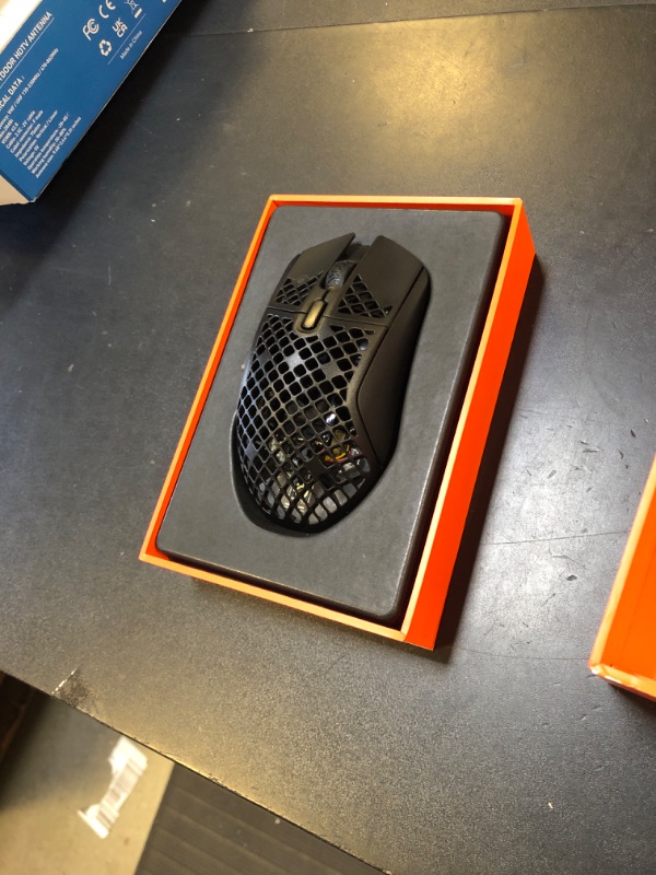 Photo 1 of SteelSeries Aerox 9 Wireless - Holey RGB Gaming Mouse - Ultra-lightweight Water Resistant Design - 18 Buttons – Bluetooth/2.4 GHz - 18K DPI TrueMove Air Optical Sensor