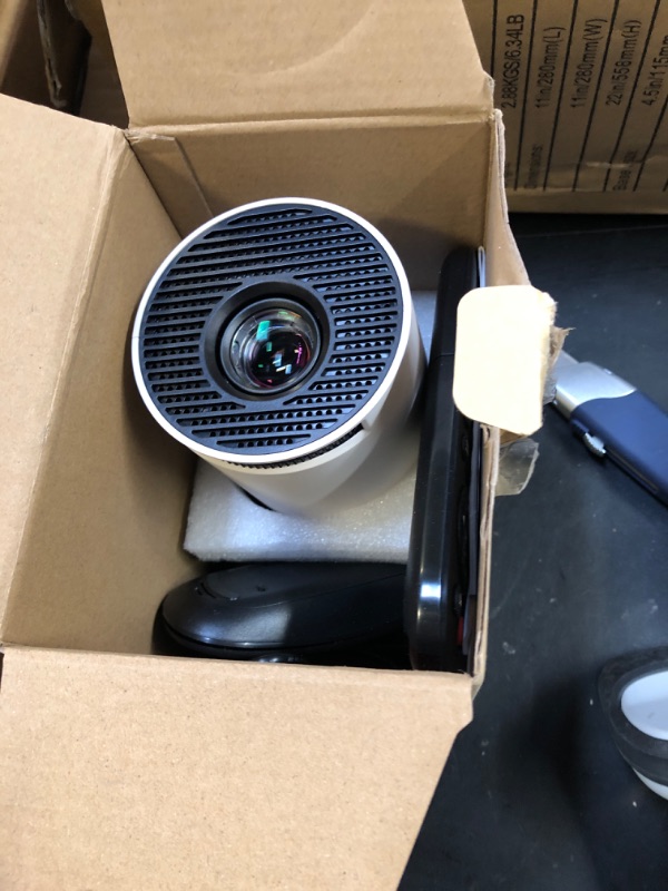 Photo 1 of [Built-in Apps & 2025 Upgraded] Mini Projector with WiFi 6 and Bluetooth 5.4 Support 4K 1080P Auto Keystone 180° Rotatable Projector Portable Compatibile with HDMI/TV Stick/Memory Stick/Laptop, White