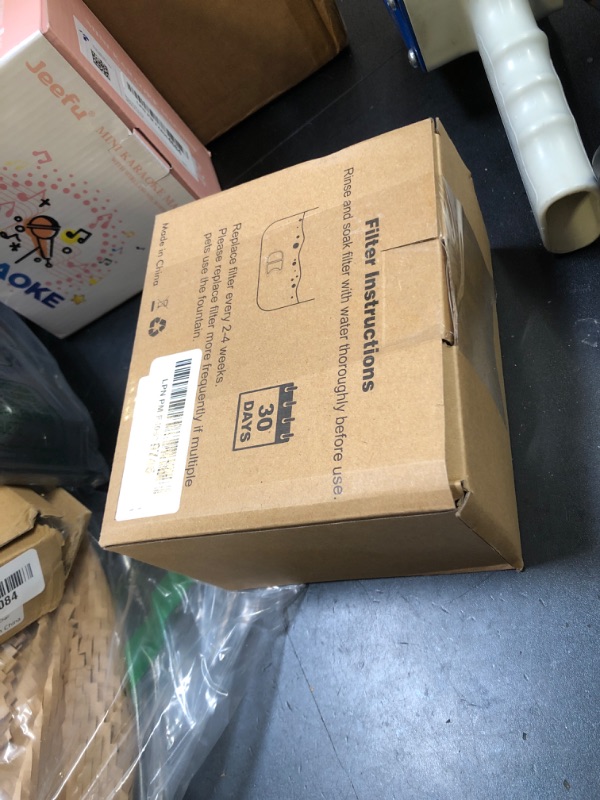 Photo 1 of 12 Set Replacement Filters & Sponges for 135 fl oz/4L Wilreless Cat Water Fountain?Triple Filtration Pet Fountain Filter Replacement Compatible with Feelneedy 4L Wilreless Cat Water Fountain