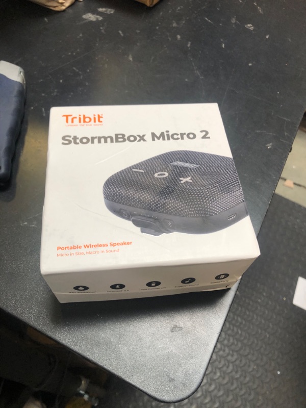Photo 1 of Tribit StormBox Micro 2 Wireless Portable Speaker: 10W Loud Deep Bass Sound, IP67 Waterproof Bike Speaker with Bluetooth 5.3, 12Hrs Playtime, TWS Pairing for Camping Travel Hiking