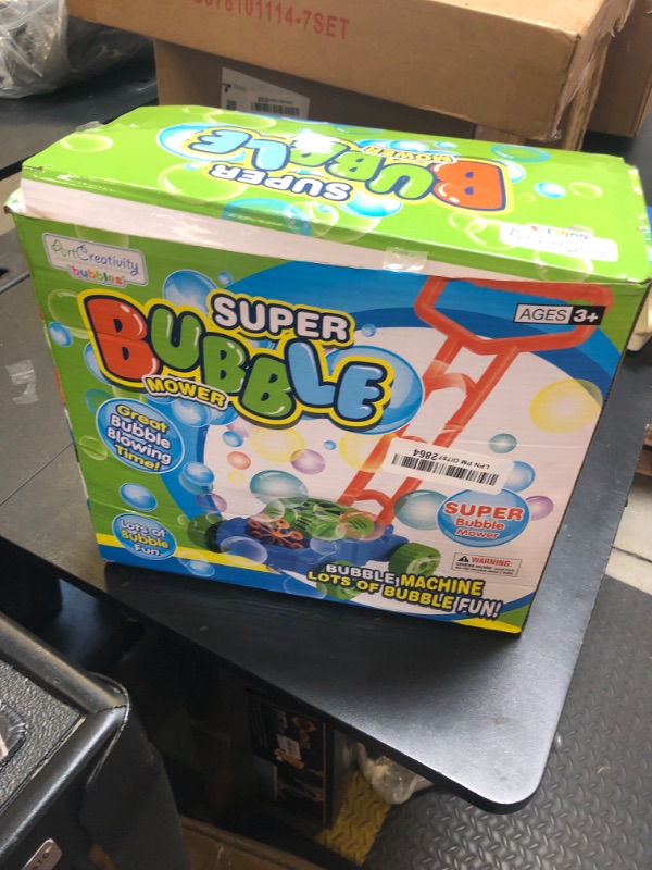 Photo 1 of ArtCreativity Bubble Lawn Mower, Bubble Blowing Push Toys for Kids Ages 1 2 3 4 5, Bubble Machine, Summer Outdoor Gardening Toys for Toddlers, Birthday Gifts Party Favors for Boys & Girls