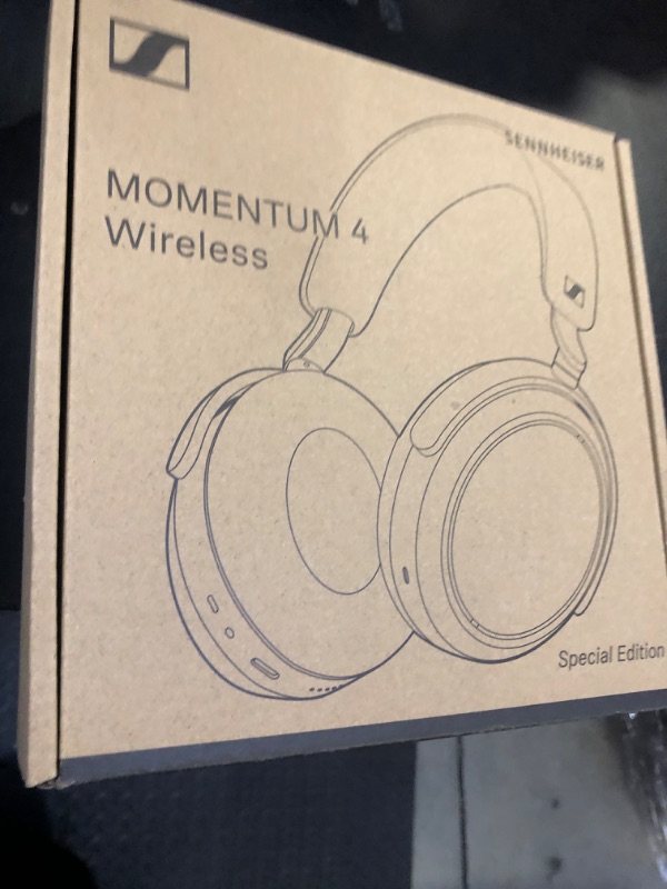 Photo 1 of Sennheiser Consumer Audio Momentum 4 Wireless Headphones - Bluetooth Headset for Crystal-Clear Calls with Adaptive Noise Cancellation, 60h Battery Life, Lightweight Folding Design - Black/Copper
