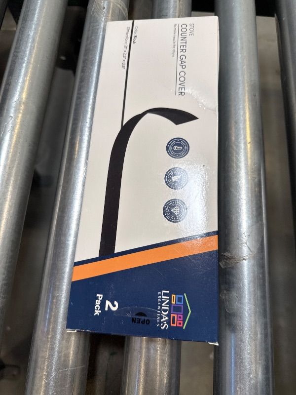 Photo 1 of Linda’s Essentials Silicone Stove Gap Covers (2 Pack), Heat Resistant Oven Gap Filler Seals Gaps Between Stovetop and Counter, Easy to Clean Stove Gap Guard (21 Inches, Black)