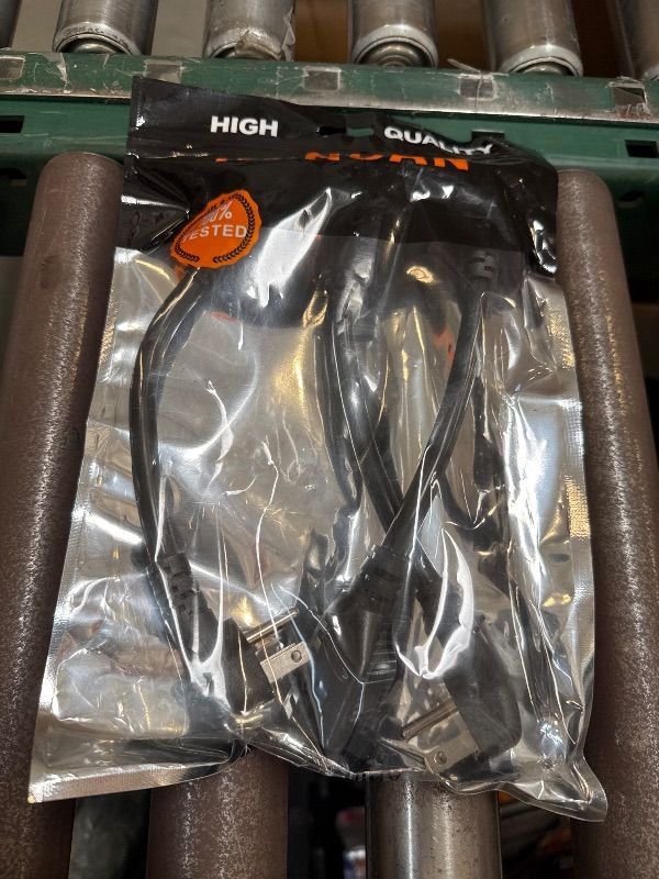 Photo 1 of KUNCAN Short Power Extension Cord - Low Profile Wall Head 6 Inch 14AWG/3C SJTW Heavy Duty Extension Cable for Indoor/Outdoor, 90-Degree Flat Plug 15A/125V 1875W NEMA 5-15P to NEMA 5-15R, Black 4-Pack
