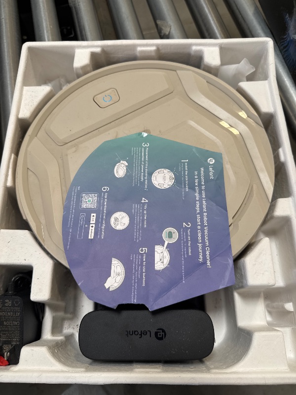 Photo 1 of Lefant M210 Pro Robot Vacuum, Strong 2200Pa Suction, 120 Min Runtime, Super Slim Thin, Low Noise, Self-Charging, Wi-Fi/App/Alexa Control, Ideal for Pet Hair & Hard Floors