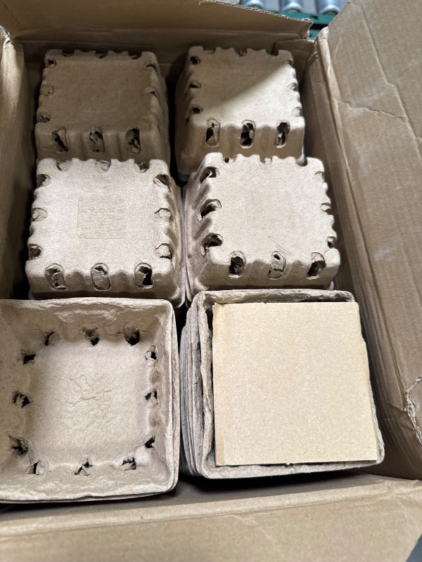 Photo 1 of Zhehao 150 Pcs Natural Pulp Fiber Berry Basket Drink Coasters Vented Produce Basket Containers Farmers Market Strawberry Paper Cardboard Fruits Vegetable Berry Box for Kitchen Supplies Stores