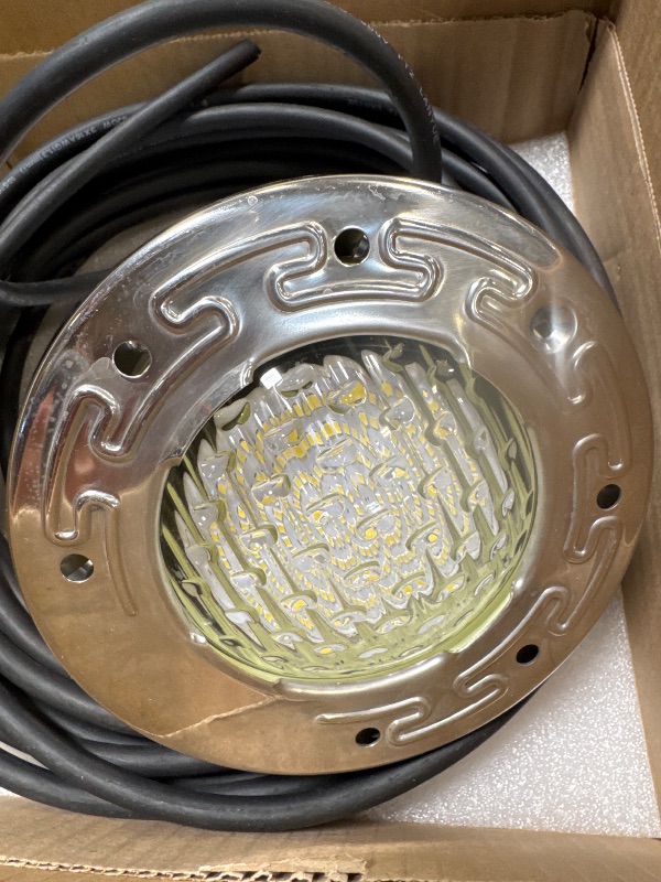 Photo 1 of SOLAR SPORTS 6 Inch Led Pool Lights for Inground Pool, Underwater Swimming Pool Lights Suitable for Most 6 Inch Wet Niche, White, 100ft Ac120v Spa Light for Swimming Pool and Spa, Ip68 Waterproof