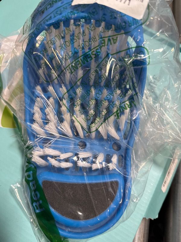 Photo 1 of EVERMARKET Simple Feet Cleaner, Magic Foot Scrubber, Exfoliating Easy Feet Cleaning Brush, Foot Shower Spa Massager Slippers for Unisex Adults