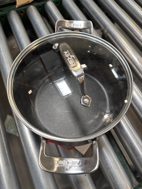 Photo 1 of All-Clad Essentials Nonstick Cookware (4 Quart Stock Pot with Glass Lid)