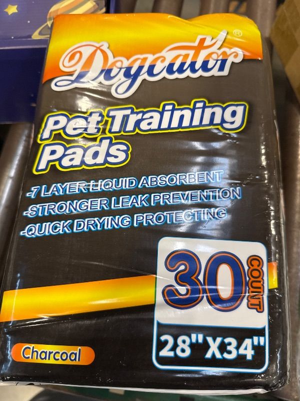 Photo 1 of Dogcator Charcoal Dog Pee Pads Extra Large 28“x34”, Puppy Pads XL 30 Count, Potty Pads for Dogs, Disposable Urine Bed Pads for Odor-Control, X-Large Piddle Underpads, Training Liners for Housebreaking