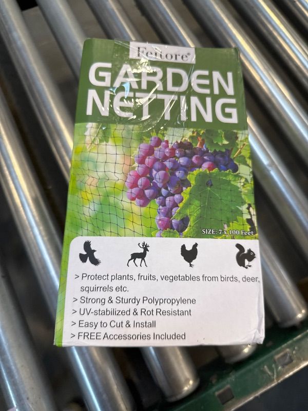 Photo 1 of Feitore Deer Fence Netting, 7 x 100 Feet Anti Bird Deer Protection Net Reusable Protective Garden Netting for Plants Fruit Trees Vegetables Against Birds and Other Animals