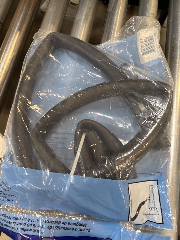 Photo 1 of Plumb Pak PP855-71 Dishwasher Discharge Hose With (2) Clamps, 7/8 in x 6 ft, Rubber