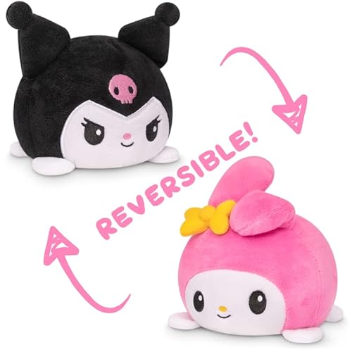 Photo 1 of TeeTurtle - The Officially Licensed Original Sanrio Plushie - My Melody + Kuromi - Cute Sensory Fidget Stuffed Animals That Show Your Mood