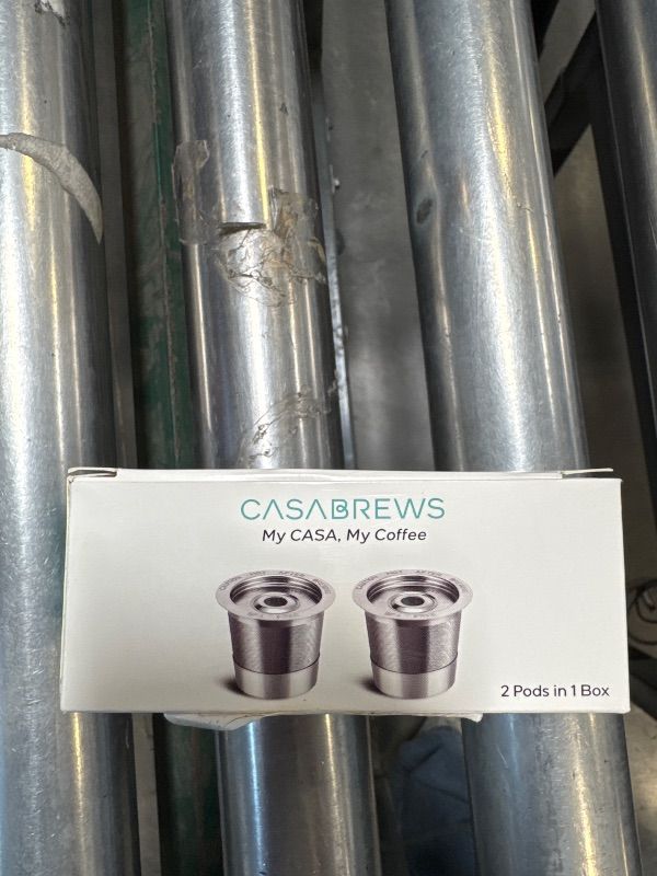 Photo 1 of CASABREWS CASKF02 Reusable K Cup Filters, 2 Pack Stainless Steel Refillable Coffee Pods for Keurig 1.0 Brewers, Universal Fit, Eco-Friendly & BPA-Free