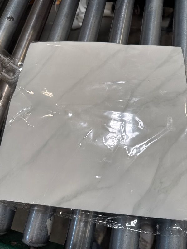 Photo 1 of WADILE 20pcs Waterproof Peel and Stick Marble Wall Tiles, 11.8"x11.8" Self-Adhesive PVC Panels for Bathroom, Kitchen, and Living Room Earl White