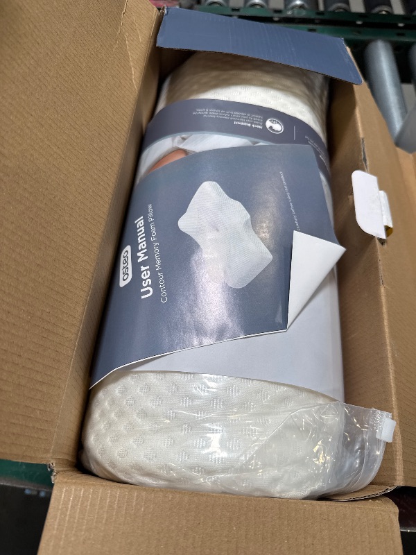 Photo 1 of Osteo Cervical Pillow for Neck Pain Relief, Hollow Design Odorless Memory Foam Pillows with Cooling Case, Adjustable Orthopedic Bed Pillow for Sleeping, Support for Side Back Sleepers