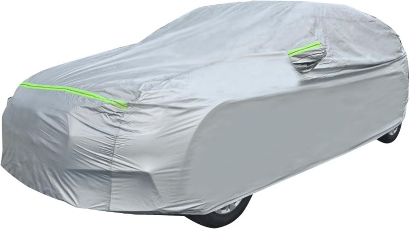 Photo 1 of Zikefest Car Cover Waterproof All Weather, Car Full Exterior Cover for Automobiles, Dustproof UV Protection Scratch Resistant Outdoor Full Car Cover, Universal Fit for Sedan (175 to 183 inch)
