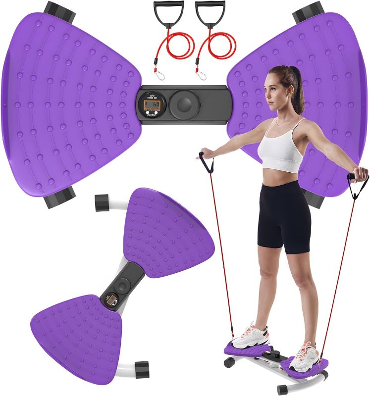 Photo 1 of renZEC Waist Twister Machine, Adjustable Exercise Twist Board for Women Men, Noiseless Ab Twister for Home Gym Equipment, 330 lbs Capacity | Track Time, Reps, Calories with Digital Display
