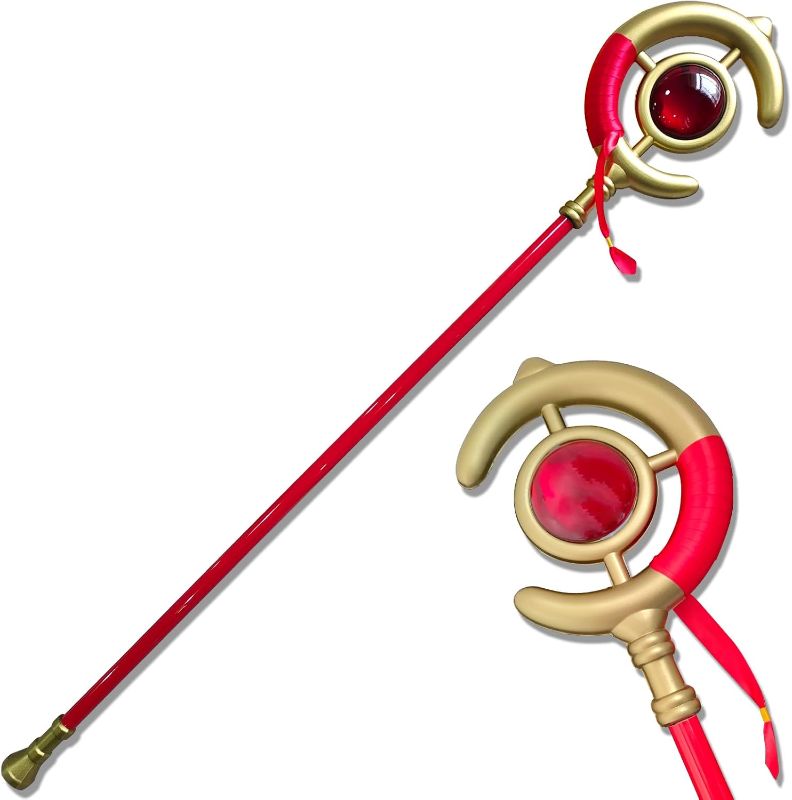 Photo 1 of Frieren Cosplay Wands Anime Frieren/Fern Cosplay Staff Frieren/Fern Costume Accessories for Halloween Cosplay Props Collections and Gifts
