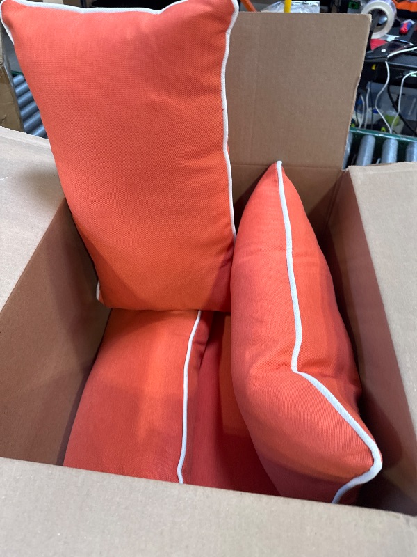 Photo 1 of Unimatta Orange Throw Cushions, 4 pcs
