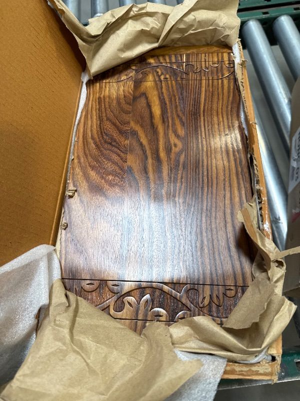 Photo 1 of INTAJ Handcarved Wooden Cremation Urn for Human Ashes - Tree of Life Design, 640lbs Capacity, Suitable for Adult Men and Women - Decorative Funeral Urn Box and Casket - Companion Urn Carved Box
